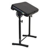 Black Original Tattoo Armrest XXL by GG Workshop — matte pillow on adjustable black steel stand, angled studio view
