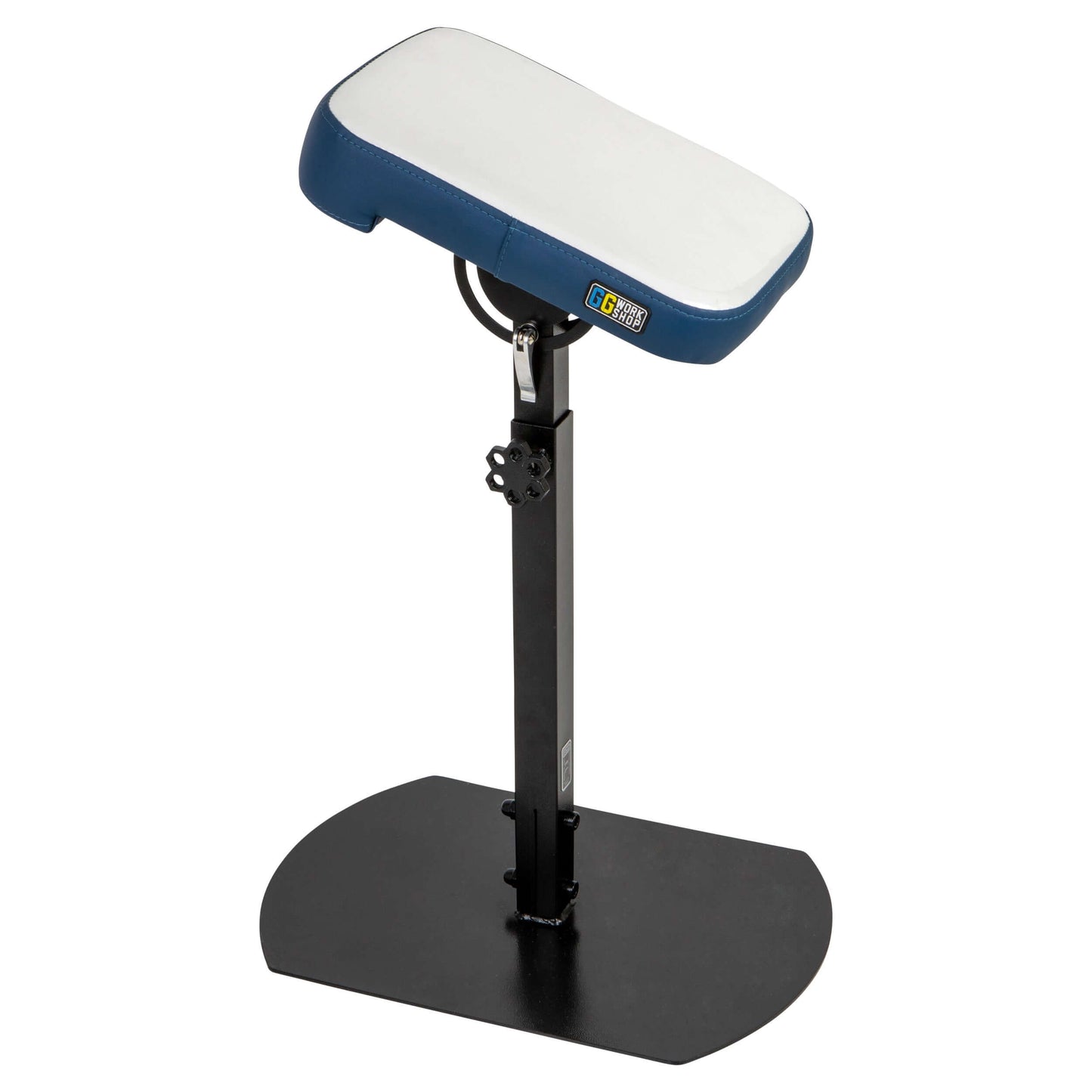 Adjustable tattoo armrest with vinyl tattoo pillow for client comfort and support. Ideal tattoo arm rest for professional tattooing sessions.