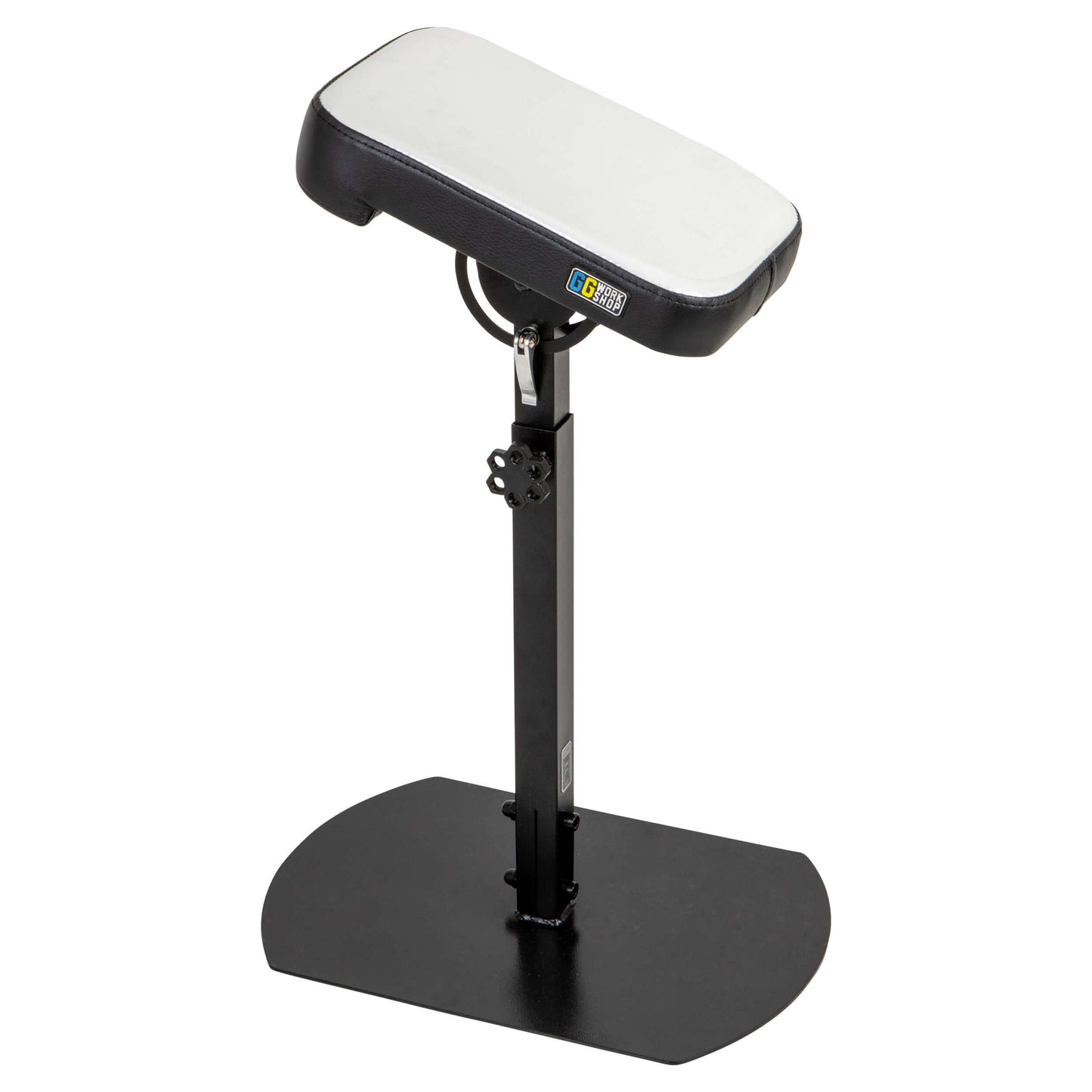 Adjustable tattoo arm rest with vinyl pillow, perfect for clients. Ideal for tattoo armrests, customized tattoo pillows, and armrests for tattoo artists.