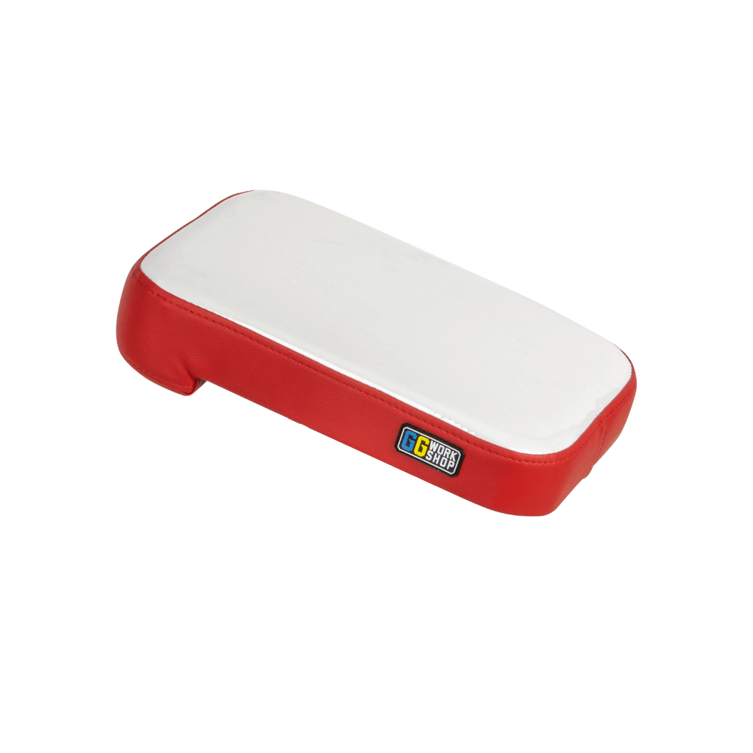 Red and white vinyl tattoo pillow for clients, armrest for tattoo, tattoo arm rest, customized tattoo pillow, tattoo pillow set.