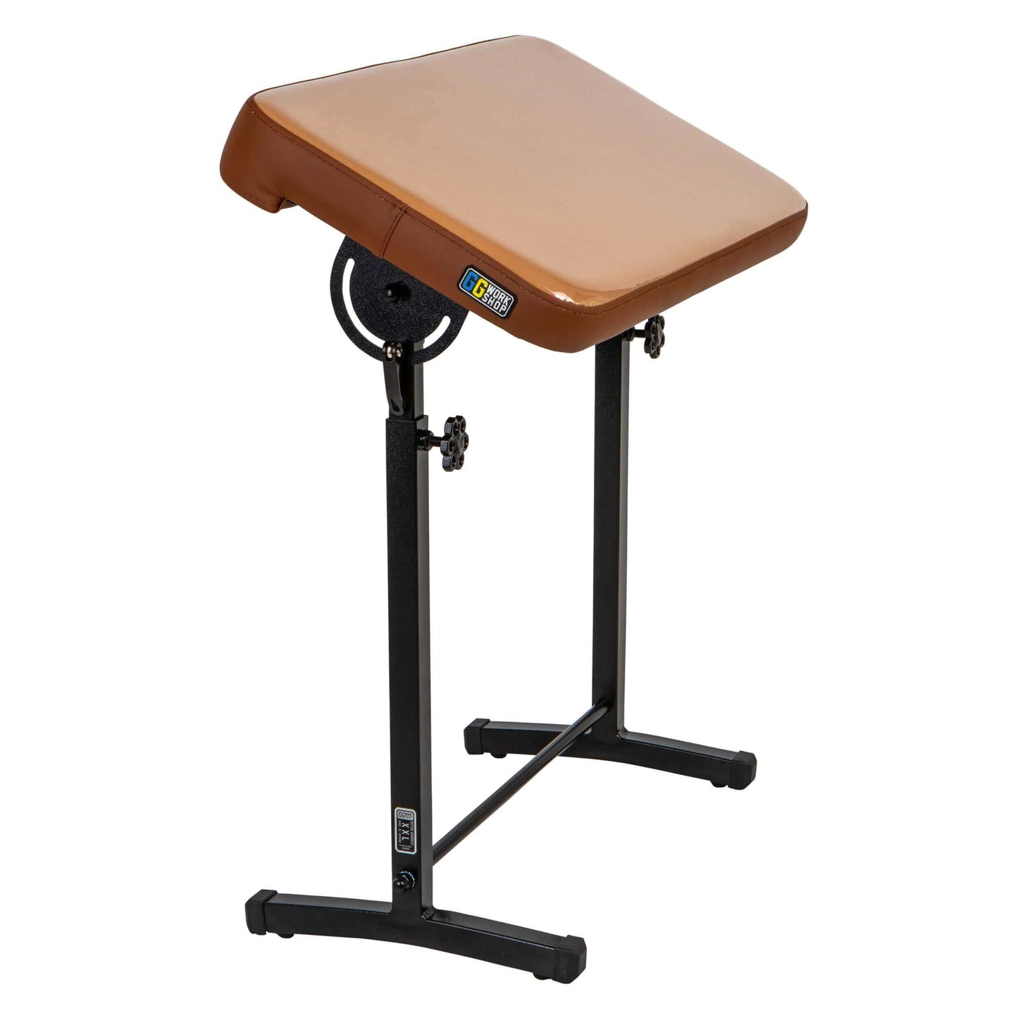 Adjustable vinyl tattoo armrest for client comfort and support during tattoo sessions.