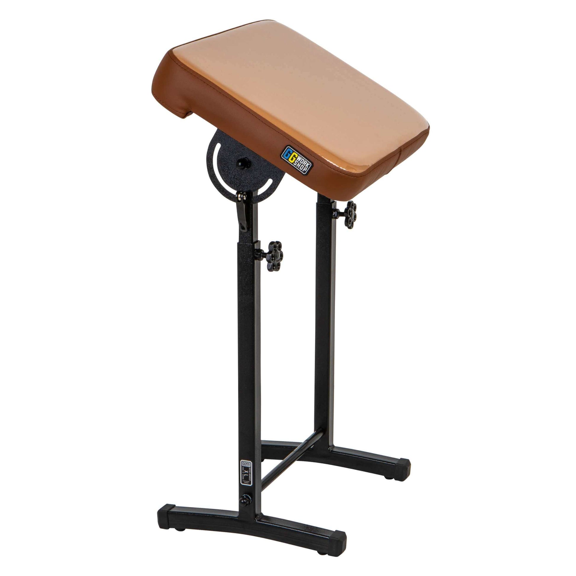 Adjustable tattoo armrest with vinyl pillow for clients, ideal for comfortable tattoo sessions.