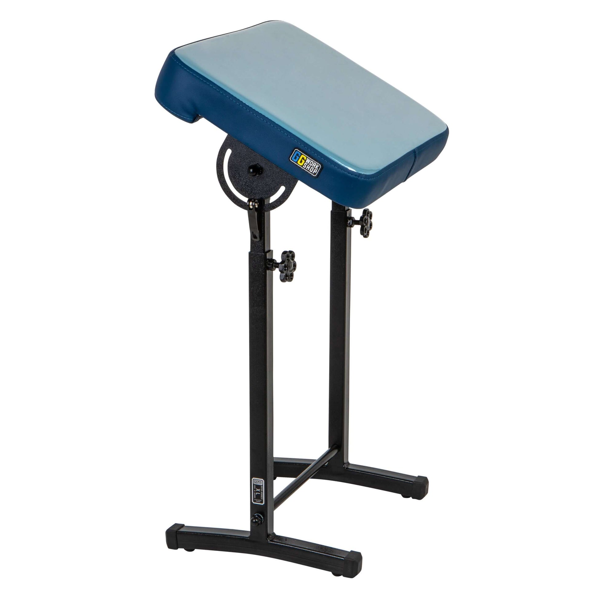 Adjustable tattoo armrest with vinyl pillow for clients, ideal for comfortable tattoo sessions.