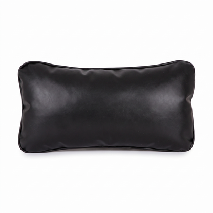 Black Tattoo L rectangular pillow (smooth, no embroidery) by GG Workshop — isolated on white background