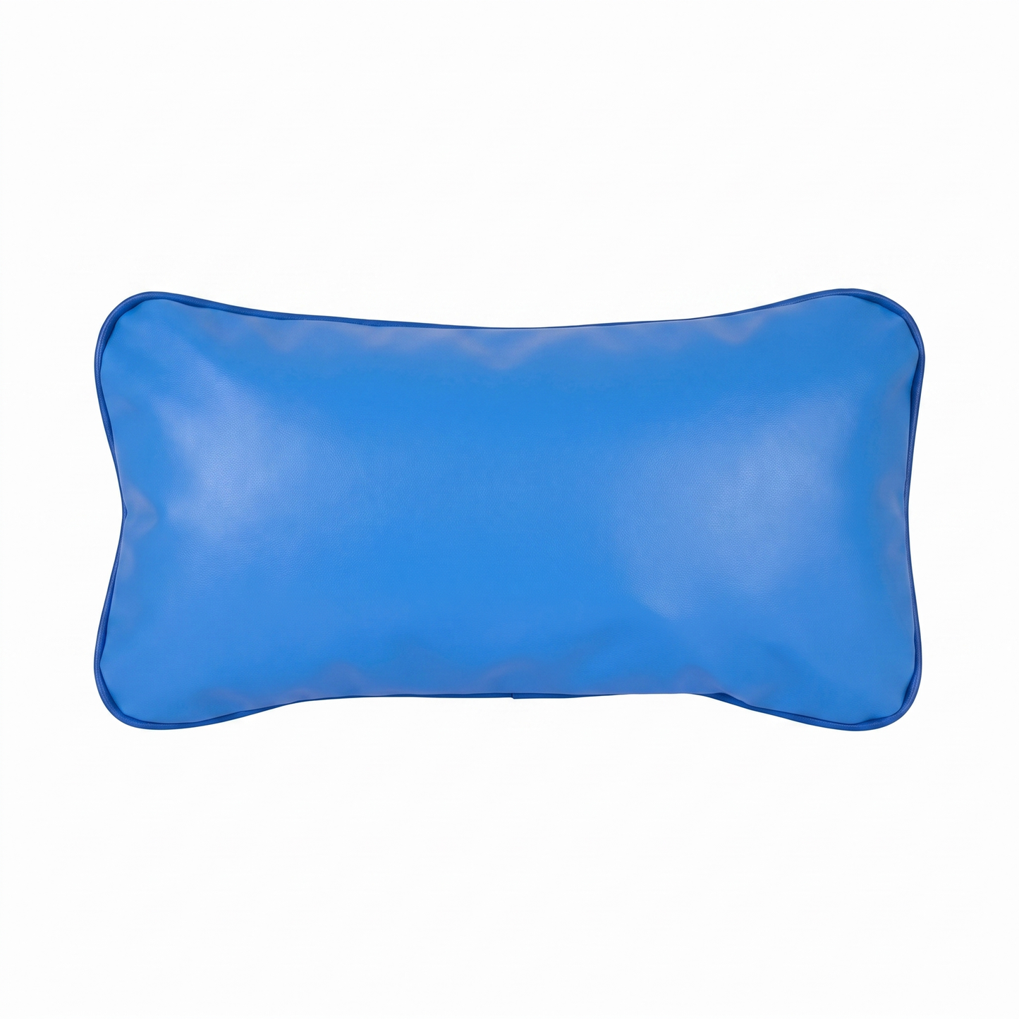 Blue Tattoo L rectangular pillow (smooth, no embroidery) by GG Workshop — isolated on white background