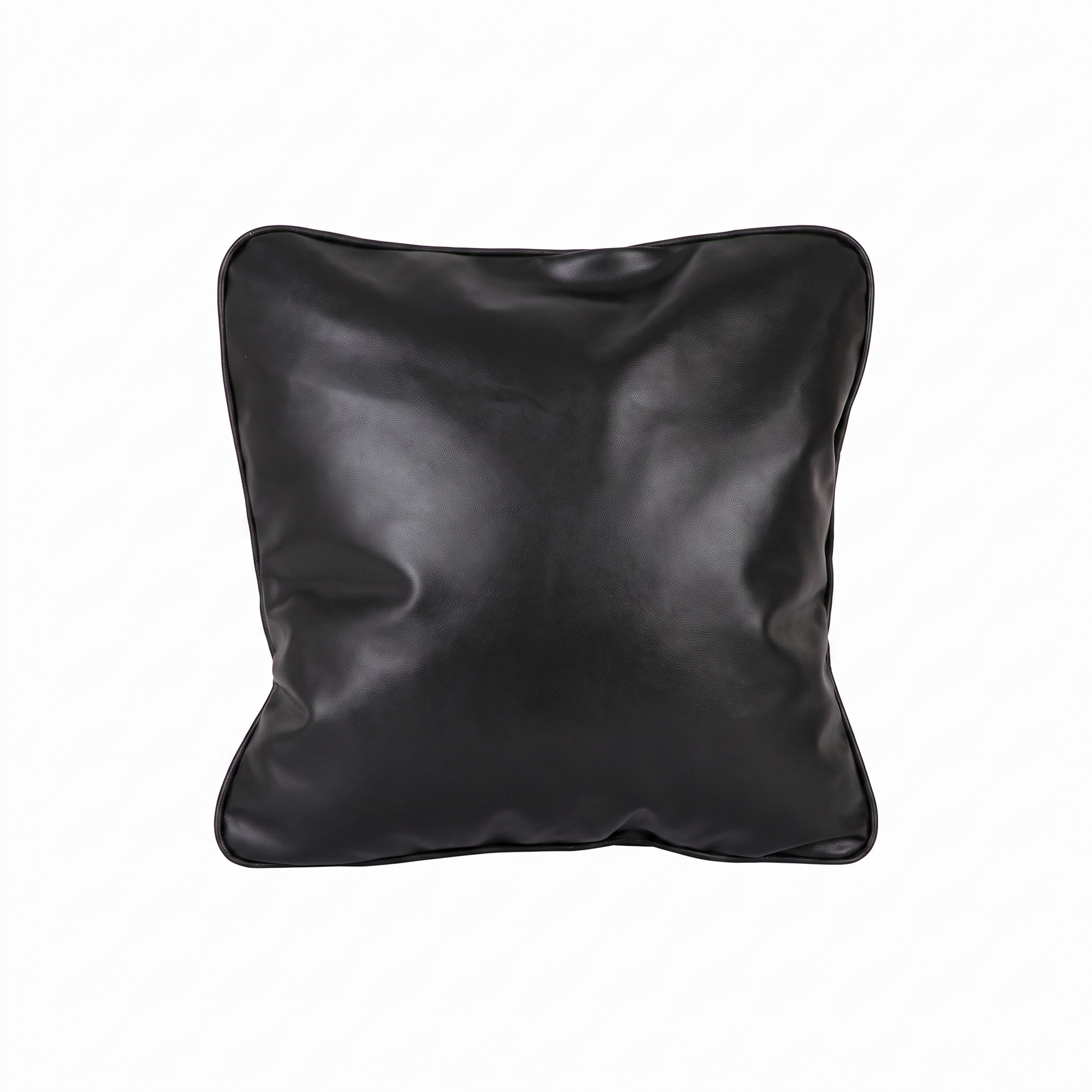 Black Tattoo XL square pillow (smooth, no embroidery) by GG Workshop — isolated on white background