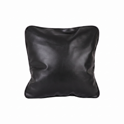 Black Tattoo XL square pillow (smooth, no embroidery) by GG Workshop — isolated on white background
