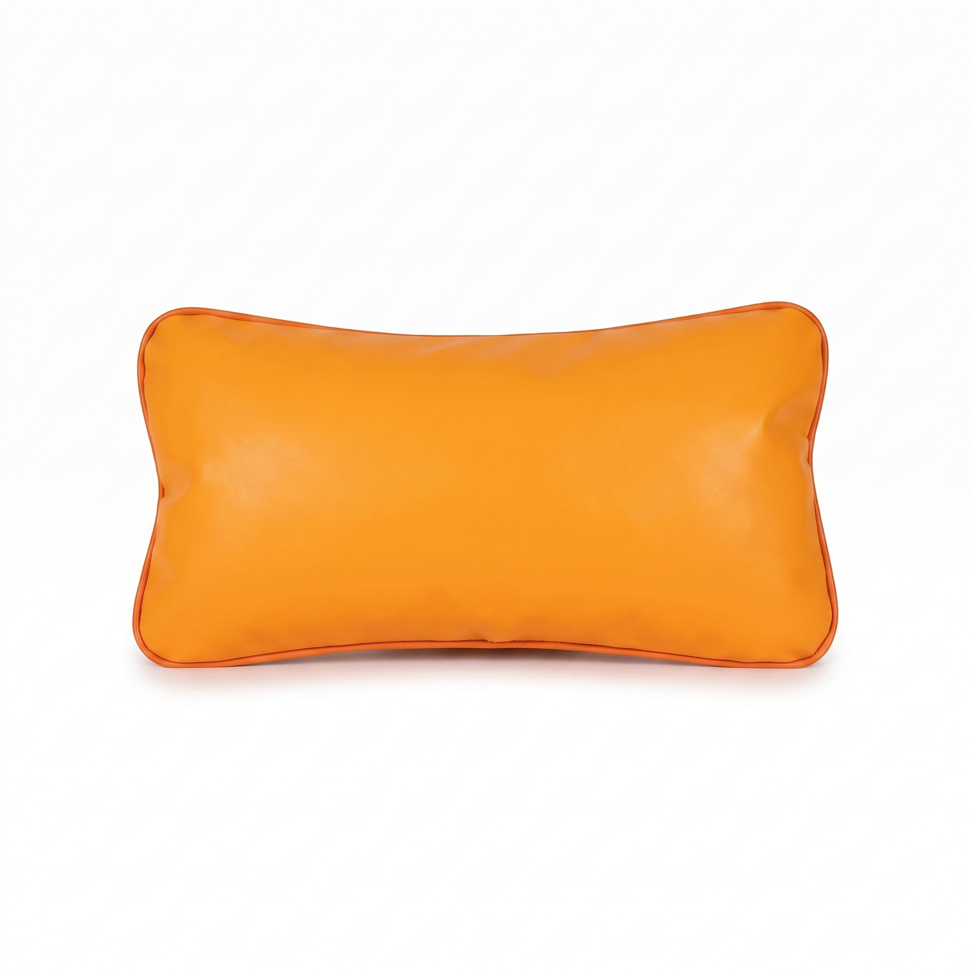 Orange Tattoo L rectangular pillow (smooth, no embroidery) by GG Workshop — isolated on white background