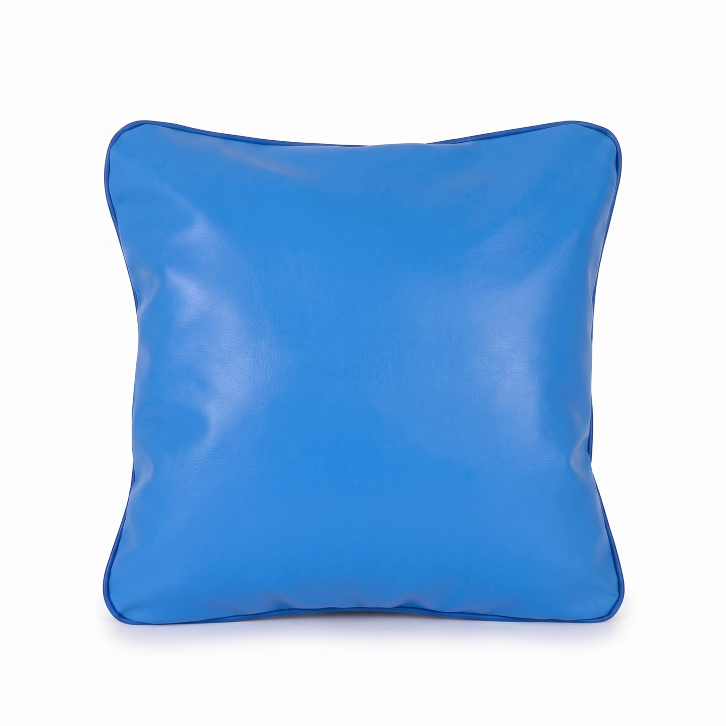 Blue Tattoo XL square pillow (smooth, no embroidery) by GG Workshop — isolated on white background