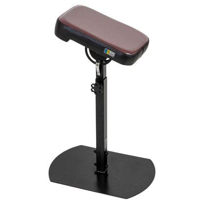 Adjustable tattoo armrest with vinyl pillow, ideal for tattoo sessions and client comfort