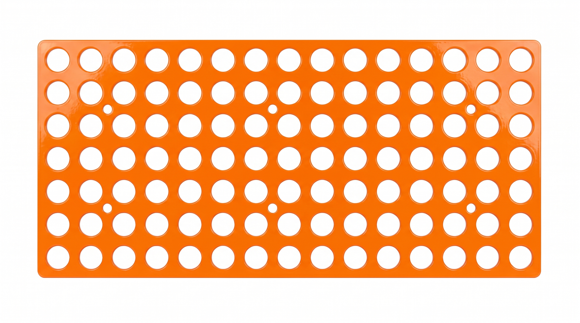 Orange Tattoo Ink Bottle Holder by GG Workshop — 105-hole powder-coated steel plate, product photo