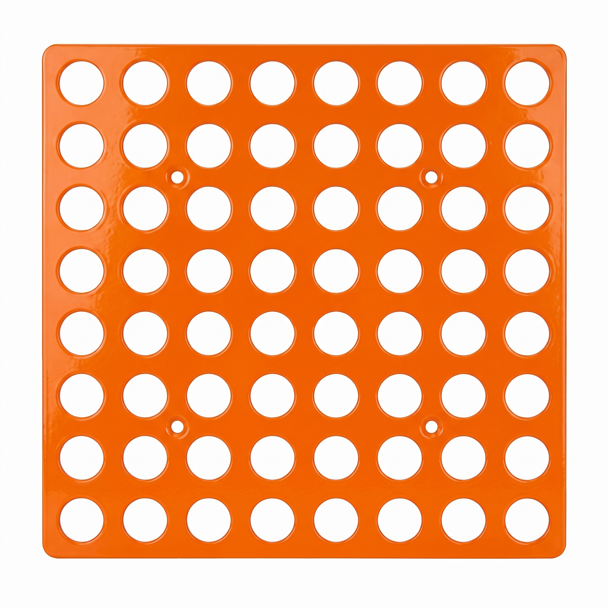 Orange Tattoo Ink Bottle Holder by GG Workshop — 64-hole powder-coated steel plate, product photo