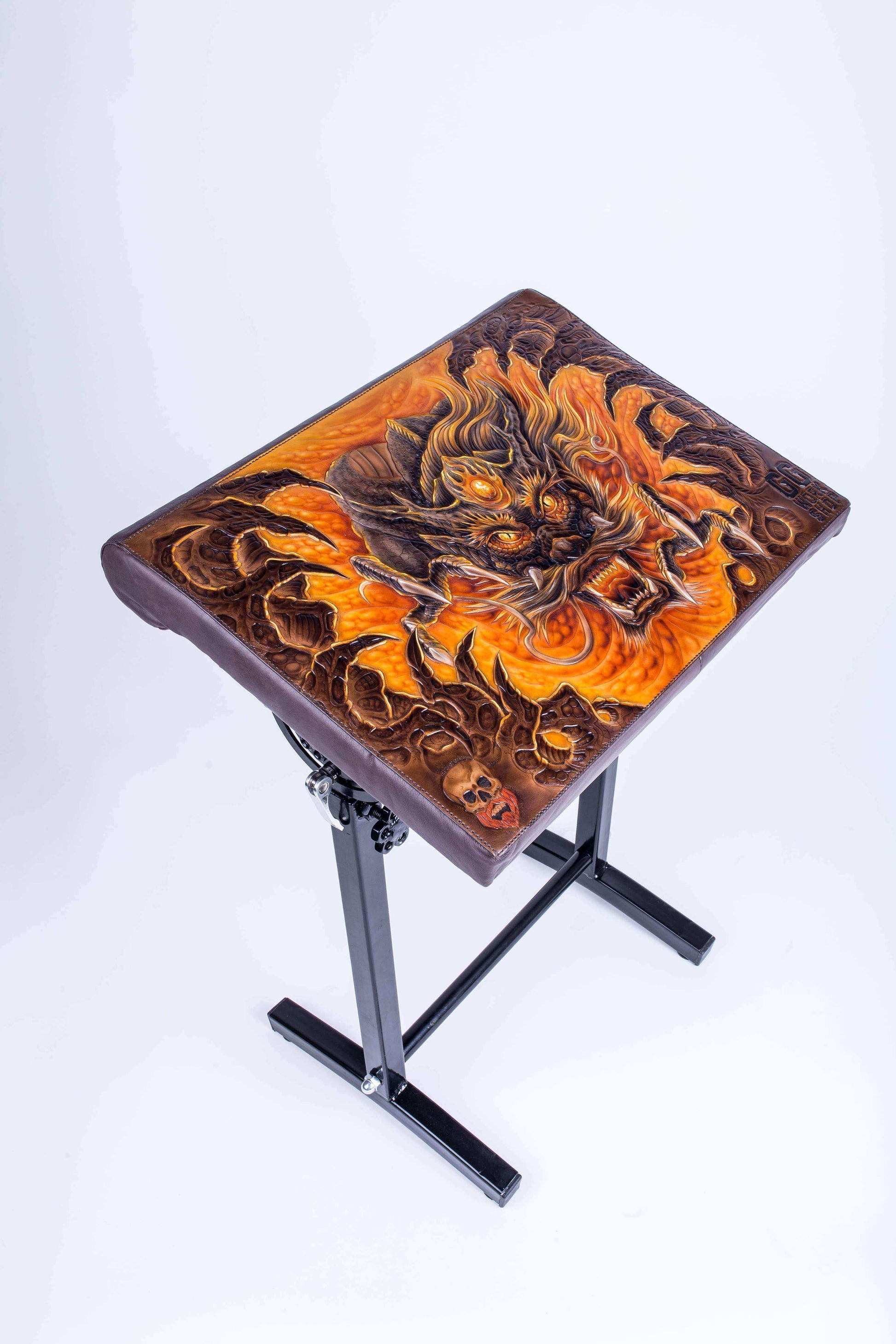 Original Tattoo Armrest XL/XXL Custom leather craft by GG Workshop - GG Workshop Tattoo Equipment ®
