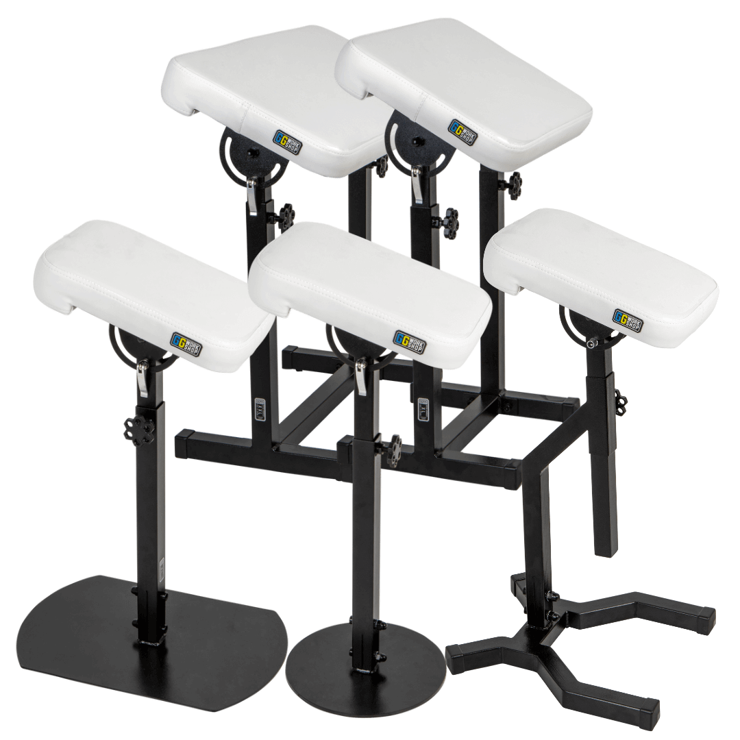 Adjustable vinyl tattoo armrests and customized tattoo pillows pack for clients' comfort during tattooing sessions
